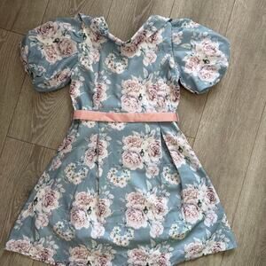 Nwt peppermint floral puff sleeve